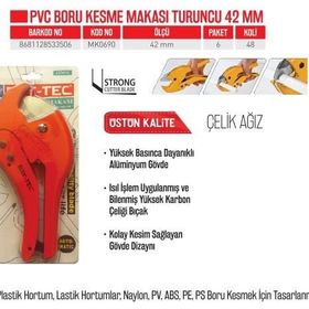 Bay-Tec MK-0690 Turuncu 42 mm Pvc Boru Kesme Makası