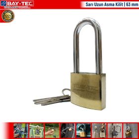 Bay-Tec MK-2340 63 mm Sarı Uzun Asma Kilit