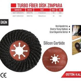 Bay-Tec MK0196 180 mm Turbo Fiber Disk Zımpara