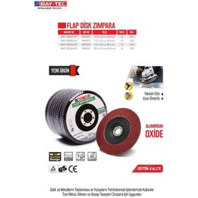 Bay-Tec MK0210 Flap 115 mm 60 Kum Disk Zımpara