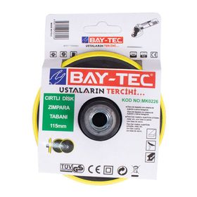 Bay-Tec MK0226 115 mm Tabanı Cırtlı Disk Zımpara