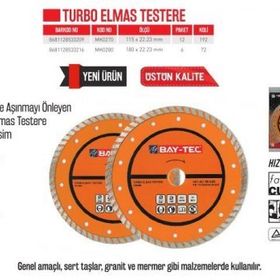 Bay-Tec MK0270 115 mm Turbo Elmas Testere