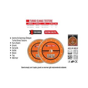 Bay-Tec MK0270 115 mm Turbo Elmas Testere