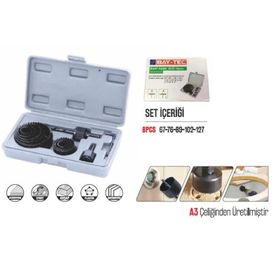 Bay-Tec MK02908 Siyah 8 Parça Pcs Buat Seti