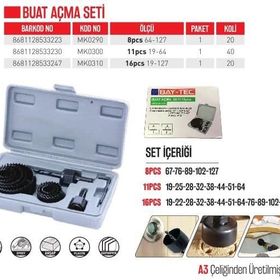 Bay-Tec MK02908 Siyah 8 Parça Pcs Buat Seti