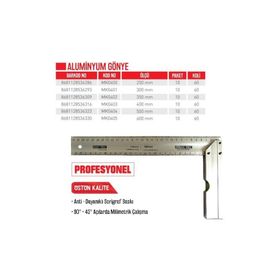 Bay-Tec MK0404 500 mm Alüminyum Gönye