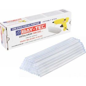 Bay-Tec MK0442 Şeffaf İnce 7.3 x 300 mm 1 kg Mum Silikon Çubuk