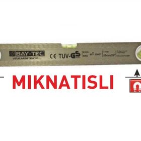Bay-Tec MK0610 Gri 50 cm Mıknatıslı Su Terazisi