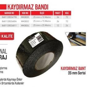 Bay-Tec MK0834 25 mmx25 m Kaydırmaz Bant