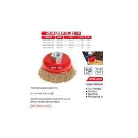Bay-Tec MK1120 85 mm Saçaklı Çanak Fırça