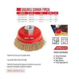Bay-Tec MK1120 85 mm Saçaklı Çanak Fırça