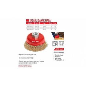 Bay-Tec MK1130 100 mm Saçaklı Çanak Fırça