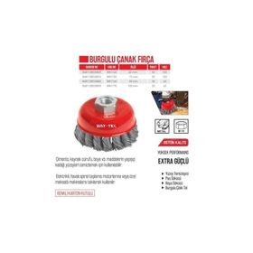 Bay-Tec MK1150 75 mm Burgulu Çanak Fırça