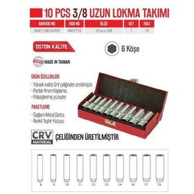 Bay-Tec MK2710 3/8 Uzun Lokma Takımı