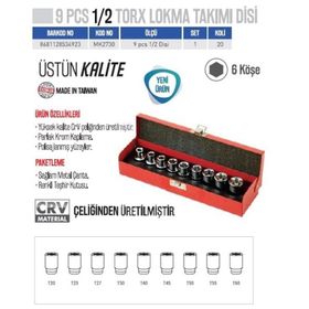 Bay-Tec MK2710 3/8 Uzun Lokma Takımı