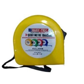 Bay-Tec MK4137 10 m x25 mm Mavi Krom Şerit Metre