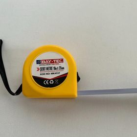 Bay-Tec MK4137 10 m x25 mm Mavi Krom Şerit Metre