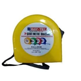Bay-Tec MK4137 10 m x25 mm Mavi Krom Şerit Metre