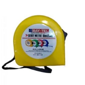 Bay-Tec MK4137 10 m x25 mm Mavi Krom Şerit Metre