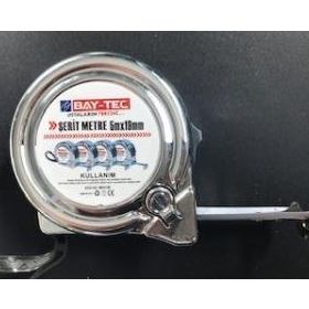 Bay-Tec Mk4146 5 mt 19 mm Krom Şerit Metre