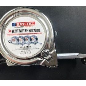 Bay-Tec Mk4147 5 mt 25 mm Krom Şerit Metre