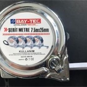 Bay-Tec Mk4148 7.5 mt 25 mm Krom Şerit Metre