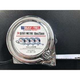 Bay-Tec Mk4149 10 mt 25 mm Krom Şerit Metre