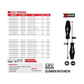 Bay-Tec MK448 5x300 mm Yıldız Şiş Tekli Tornavida