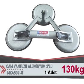 Bay-Tec MK45098 3'lü Alüminyum Cam Vantuzu