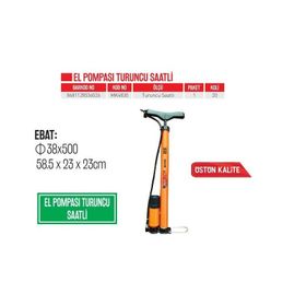 Bay-Tec MK4830 Turuncu Saatli El Pompası