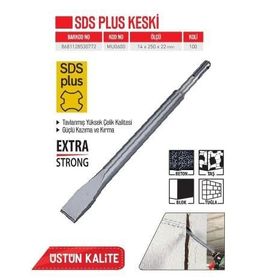 Bay-Tec MU0600 2 Adet 14x250x22 mm Sds Plus Keski