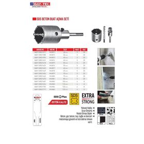 Bay-Tec MU0878 Sds 65 mm Beton Buat Açma Seti
