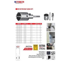Bay-Tec MU0879 70 mm Sds Beton Buat Açma Seti