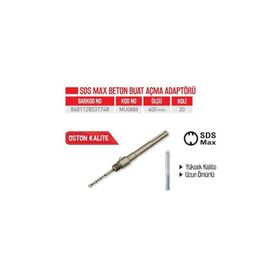 Bay-Tec MU0888 400 mm Sds Max Beton Buat Açma Adaptörü