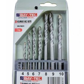 Bay-Tec MU1801 7 Parça Elmas Matkap Uç Seti