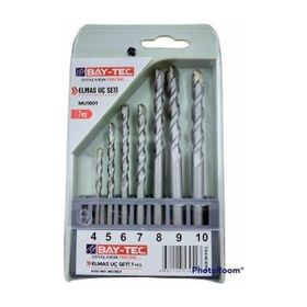 Bay-Tec MU1801 7 Parça Elmas Matkap Uç Seti