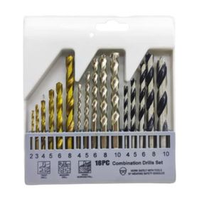 Bay-Tec MU1804 16 Parça Beton Metal Ahşap Matkap Uç Seti Takımı