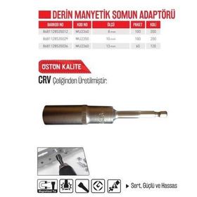 Bay-Tec MU2350 10 mm Derin Manyetik Somun Adaptörü