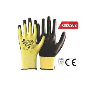 Bay-Tec Sarı Siyah 1/2 Eldiven