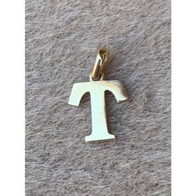 Bayar Gold 14 Ayar Altın 2 Boyutlu T Harfli Kolye Ucu