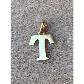 Bayar Gold 14 Ayar Altın 2 Boyutlu T Harfli Kolye Ucu