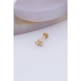 Bayar Gold 14 Ayar Altın Çiçek Tragus
