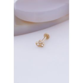 Bayar Gold 14 Ayar Altın Çiçek Tragus
