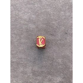 Bayar Gold 14 Ayar Altın Kafesli Kırmızı Boncuk V Harf Kolye Ucu