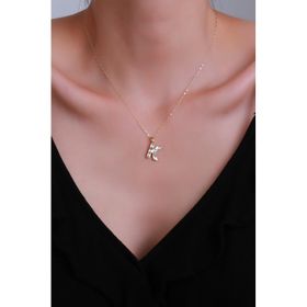 Bayar Gold 14 Ayar Altın Küçük Füzyon K Harf Kolye