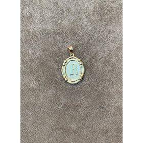 Bayar Gold 14 Ayar Altın R Harfli Retro Kolye Ucu