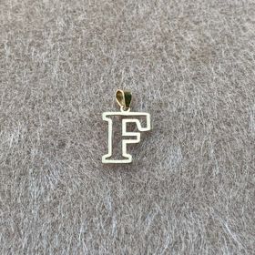 Bayar Gold 14 Ayar Altın Soft F Harfli Kolye Ucu