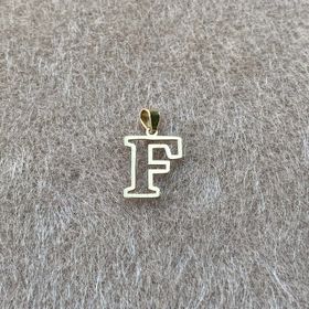 Bayar Gold 14 Ayar Altın Soft F Harfli Kolye Ucu