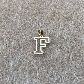 Bayar Gold 14 Ayar Altın Soft F Harfli Kolye Ucu