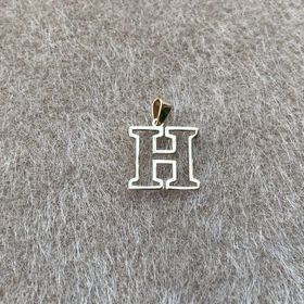 Bayar Gold 14 Ayar Altın Soft H Harfli Kolye Ucu
